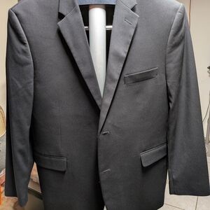 George Men's Black Two-Button Single-Breasted Blazer